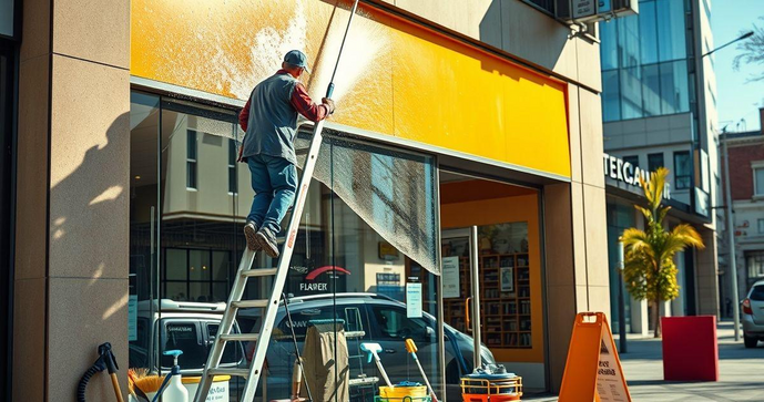 Dicas Essenciais para Limpeza de Fachada Comercial e Manutenção de Imagens Dicas Essenciais para Limpeza de Fachada Comercial e Manutenção de Imagens