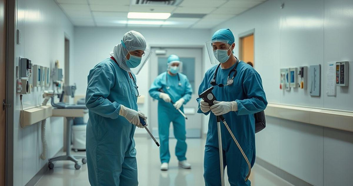 Limpeza hospitalar eficaz para ambientes saudáveis e seguros